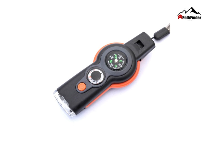 Multi-functional Emergency Survival Whistle With Compass