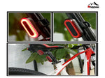 Ninja Led Rechargeable Usb Bicycle Tail Light Laser Waterproof Taillight Bike