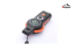 ABS Multi-functional Survival Emergency Whistle with Compass Led Flashlight Thermometer- FCP